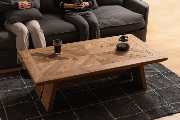 リビングテーブル　天然木　テーブル　ローテーブル　古材　ビンテージ　木製