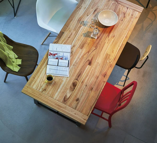 ダイニングテーブル テーブル 幅150 食卓テーブル 天然木 　スチール